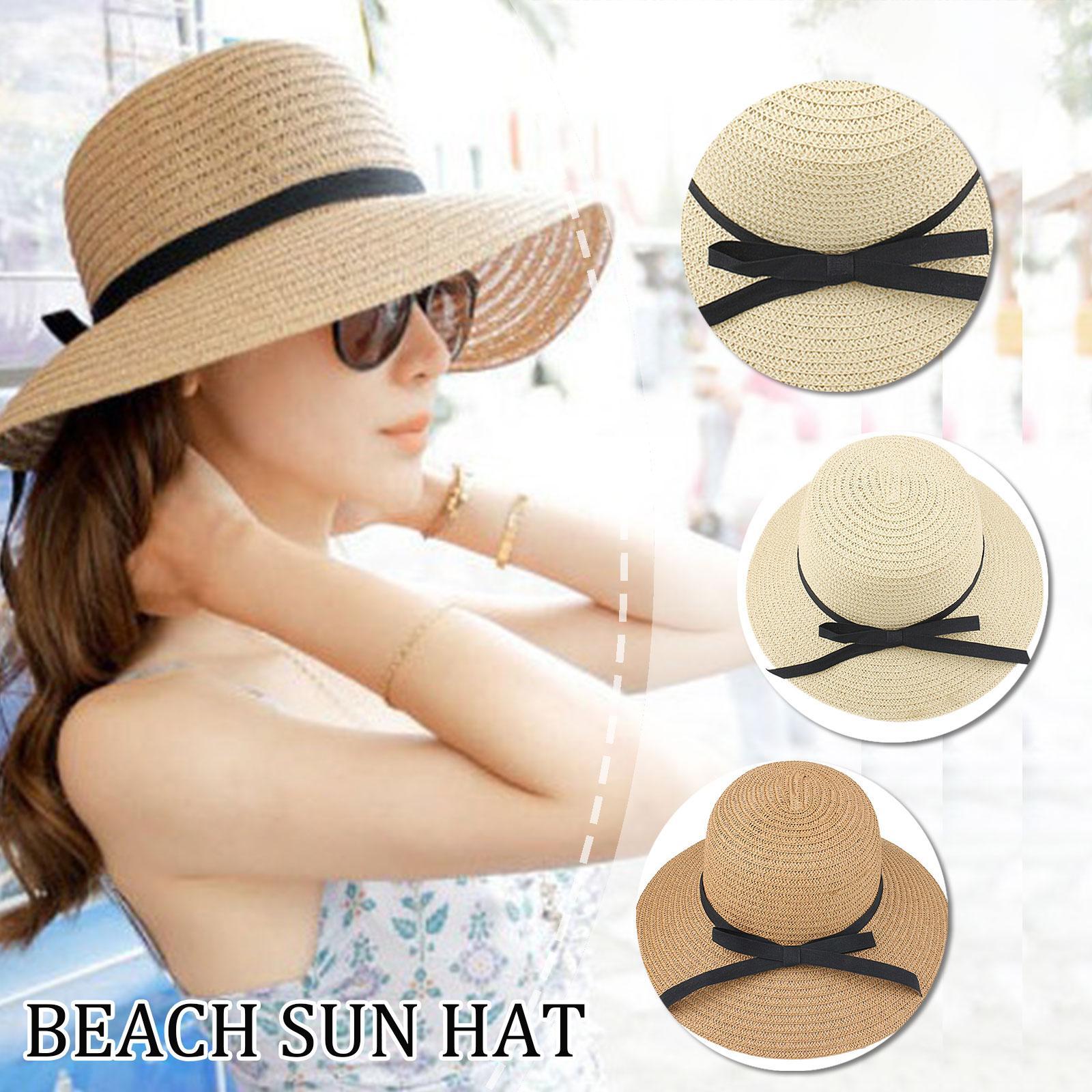 Hat Floppy Wide - Шляпа соломенная, женская, с широкими полями,