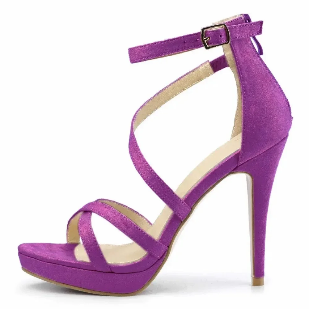Sandal Strappy Heeled - Женские летние сандалии-лодочки на шпильке 11