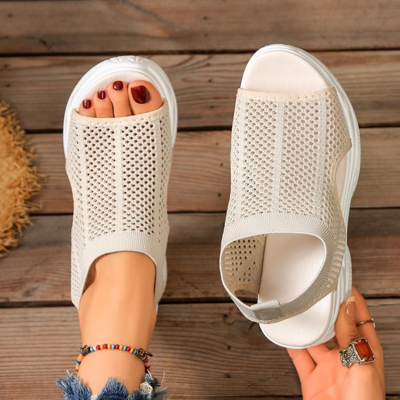 Wedge Espadrille Women - Женские летние сандалии на платформе, дышащие