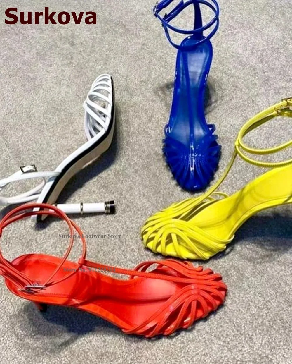 Surkova/матовые кожаные босоно – обзор и цена Sandal Strappy Heeled