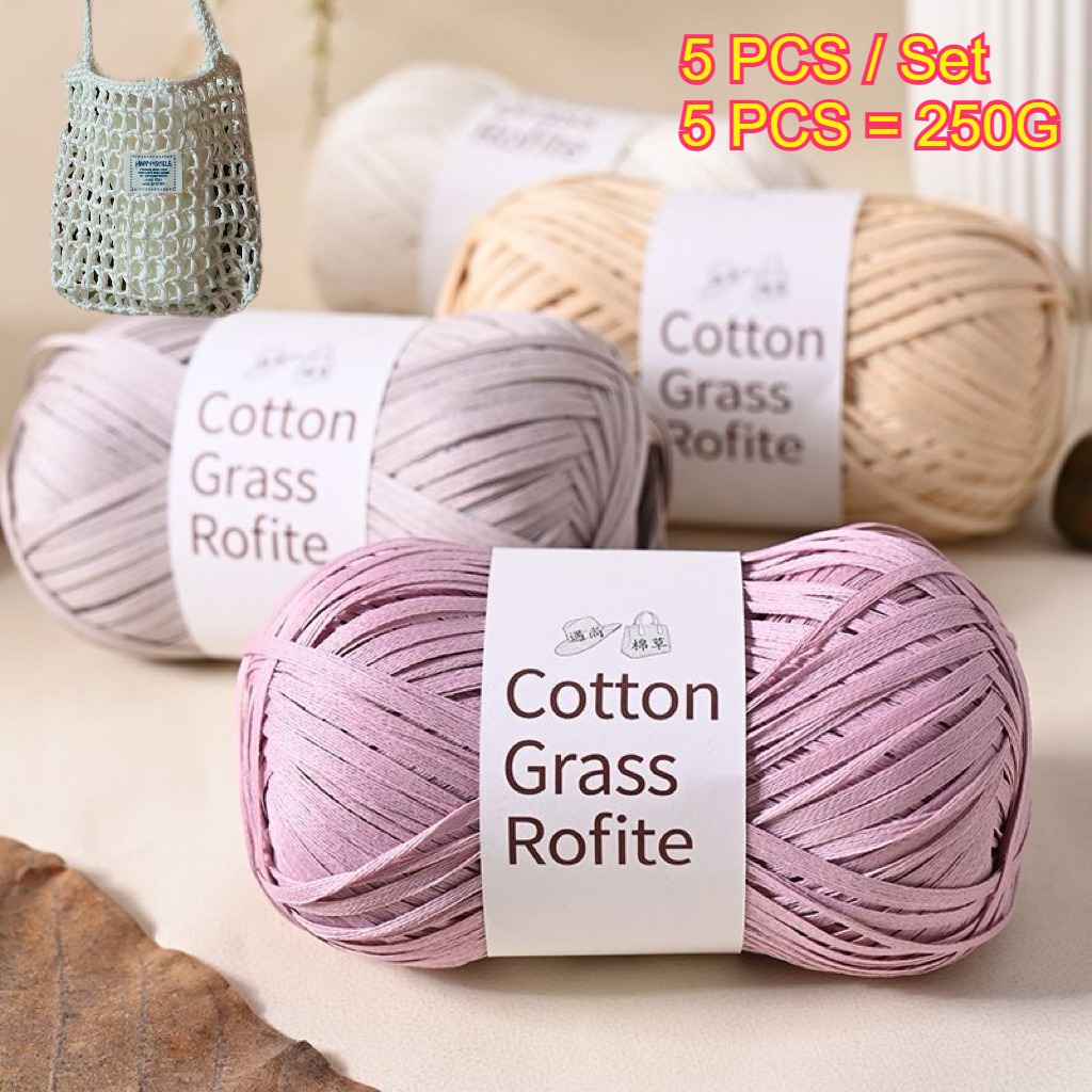 5 шт. по 250 г. Натуральная ра – обзор и цена Crochet Bag Raffia